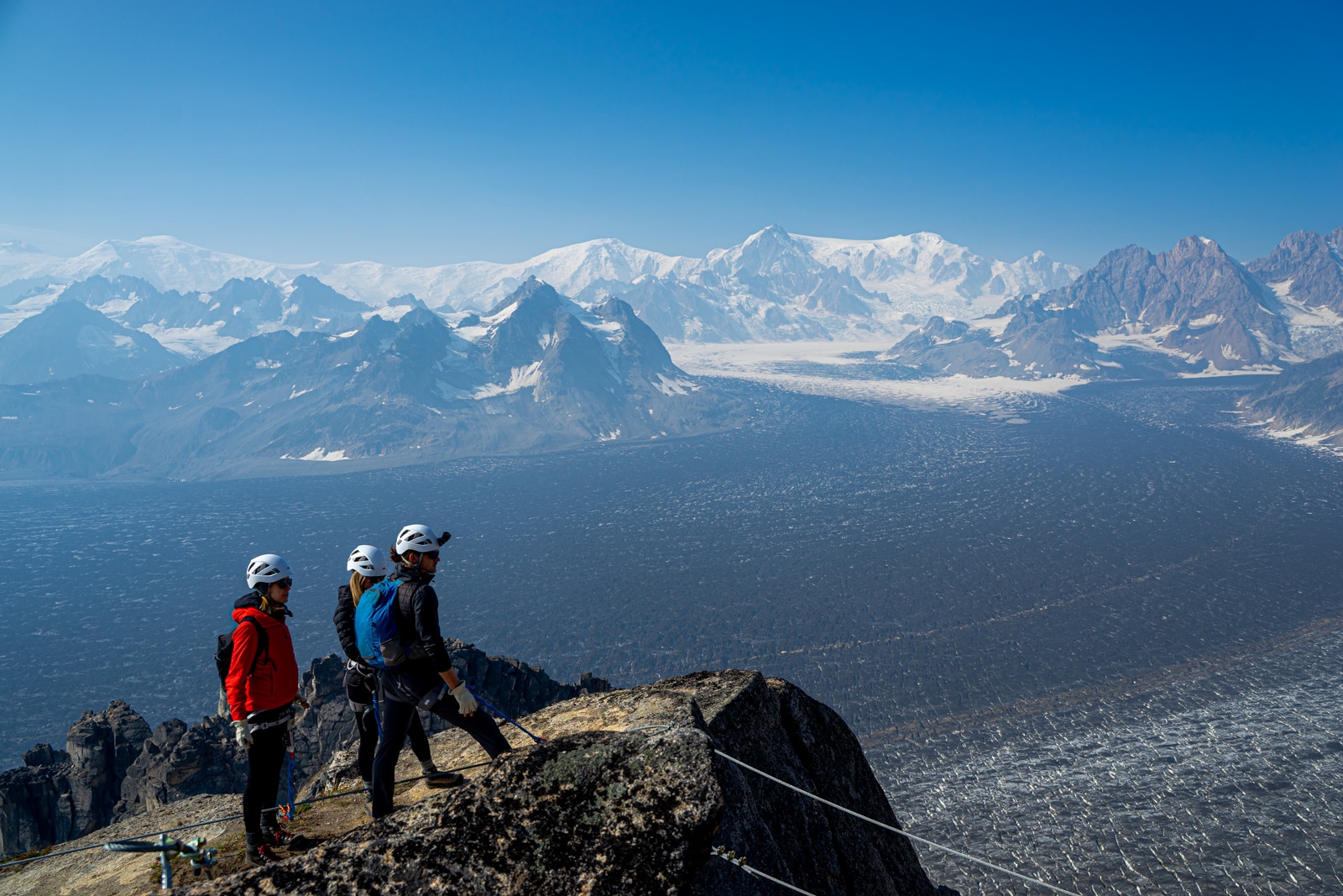 Glacier and summer Alaska wilderness